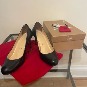 Christian Louboutin Simple Leather Pumps - Size 38